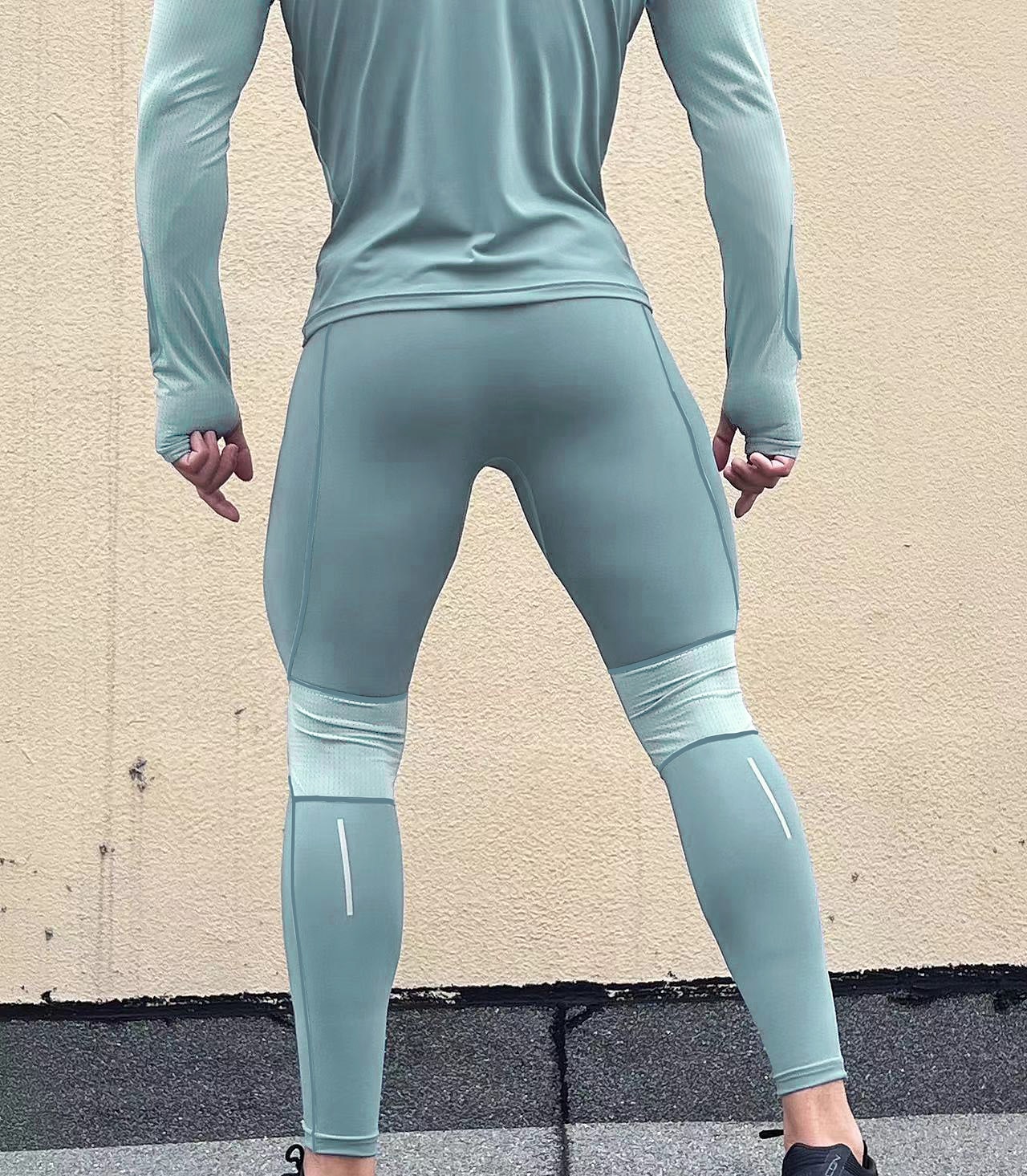 Men's Compression Pants Running Tights Leggings Patchwork Drawstring Base  Layer Athletic Athleisure Winter Breathable Sweat wicking Power Flex Running  Jogging Training Sportswear Activewear Solid 2024 - $23.99