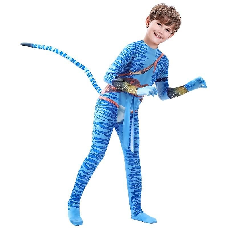 Avatar: The Way of Water Neytiri Jake Sully Zentai-kostymer Cosplay-kostym Film-cosplay for Pojkar Flickor Barn Karnival 2025 - $37.99 –P5