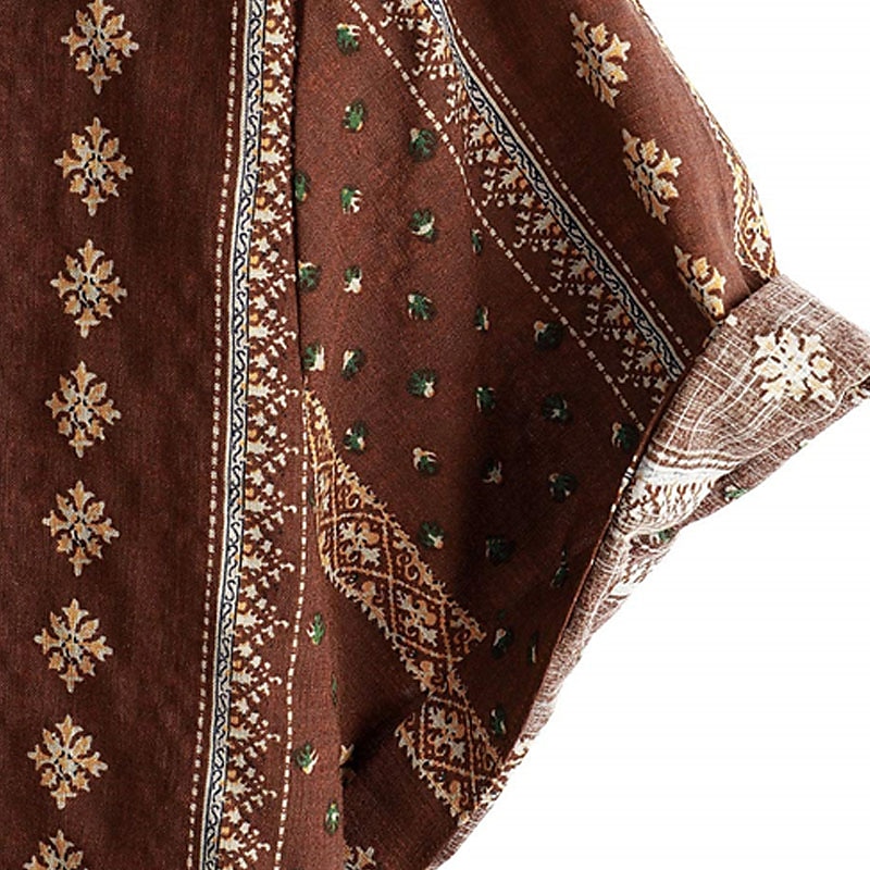 Per uomo Tribale Vintage ▾ Etnico Camicia Camicia con bottoni Manica corta Tropicale Di tendenza Hawaiano Informale Per eventi Spiaggia Estate Primavera Collo ripiegabile Stampa Bottone giù Blu del 2025 a GBP £19 –P8