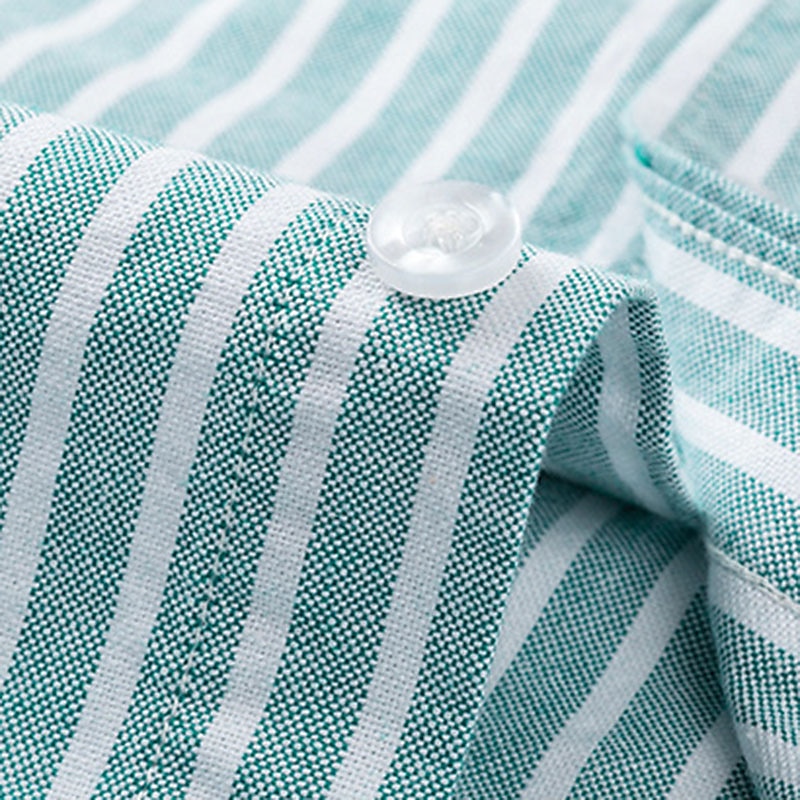 Herr Skjorta Oxford skjorta Randig Bröllop Utomhus Gul Blå Grön Långärmad Fyrkantig hals Vår & Höst Kläder Button-Down 2025 - $34.99 –P10