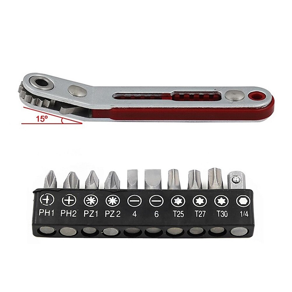 Hexagon Ratchet Spanner 1/4 Inch Mini Ratchet Wrench Screwdriver With Batch Head Set Spanner Screwdriver Hand Repair Tools 2025 - $9.99 –P9