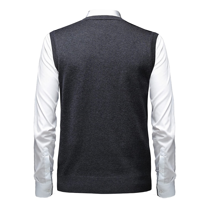 Homens Suéter Colete de moletom Suéteres sociais masculinos Pulôver Estriado Tricotar Tricotado Xadrez Decote V à moda Casual Roupa Diária Férias Roupa Primavera & Outono Camelo Vinho M L XL de 2026 por $44.99 –P12