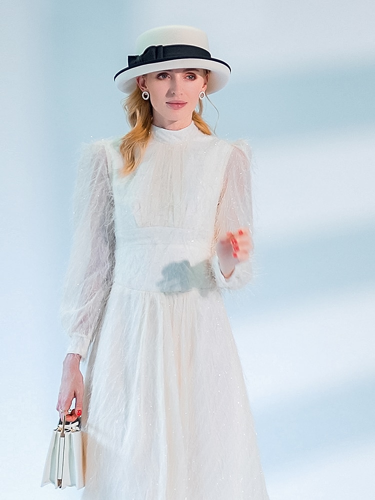 cappelli 100% lana cappello fedora casual tea party elegante con copricapo copricapo bowknot del 2026 a $75.99 –P6
