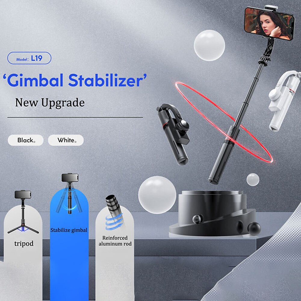Handheld Gimbal Smartphone Bluetooth Handheld Stabilizer with Tripod selfie Stick Folding Gimbal for Smartphone Xiaomi iPhone 2025 - $52.99 –P7