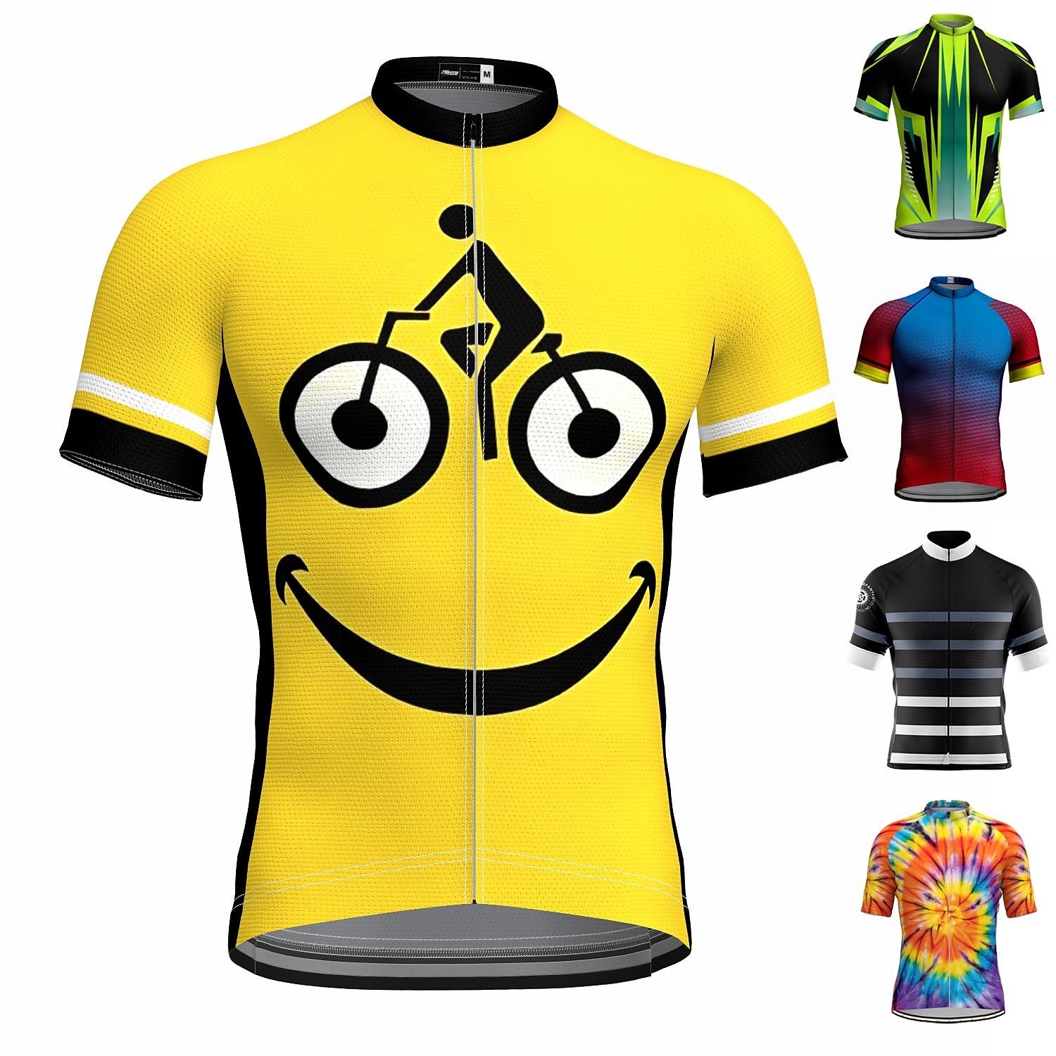 Homme Maillot de cyclisme Graphique Dessin animé Drôle Manche Courte Cyclisme Maillot Top avec 3 poches arrière VTT Vélo tout terrain Cyclisme sur route Séchage Rapide Bandes réfléchissantes Poche de 2026 ? $30.99 –P1