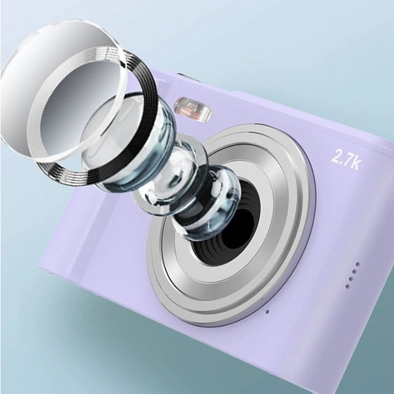 fotocamera digitale 1080p 48 mega pixel vlogging fotocamera con zoom 16x mini telecamere videoregistratore videocamera per principianti regalo di compleanno di natale del 2025 a $93.99 –P12