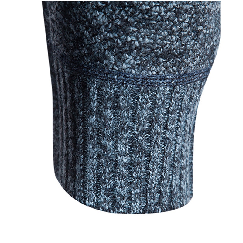 Herren Pullover Strickjacke Zip Pullover Reißverschluss Pullover Jacke Gerippt Stricken Strick Farbblock Ständer Modisch Casual Sport Freizeitskleidung Bekleidung Herbst Winter Marineblau Blau M L XL 2025 - $30.99 –P19