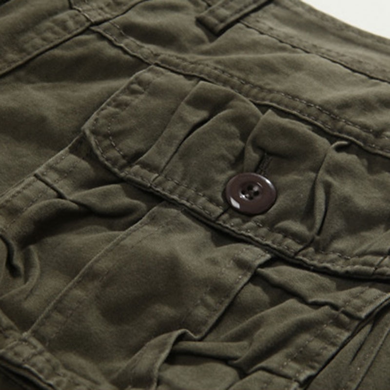 Hombre Pantalón Corto Cargo Pantalón corto Multi bolsillo Pierna recta Color sólido Comodidad Listo para vestir Longitud de la rodilla Exterior Diario Deportes Elegante Negro Verde Ejército 2026 - $38.99 –P6