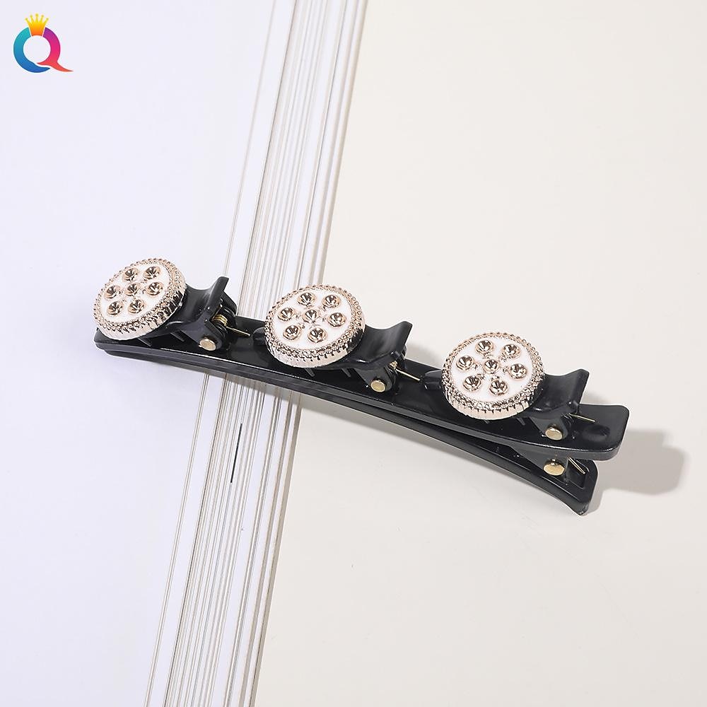 parkling Crystal Stone Braided Hair Clips with 3 Small Clips Pearl shaped hairpin duckbill clipBraided Hair Clip with Rhinestones for Women/Girls 2025 - $6.99 –P5