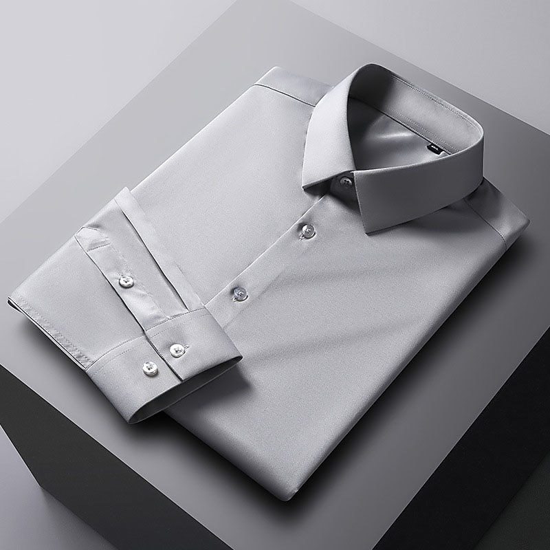Per uomo Camicie Camicia non stirabile Stampe astratte Matrimonio Esterno Vinaccia Blu-verde Nero Bianco Manica lunga Collo ripiegabile Primavera & Autunno Abbigliamento del 2025 a $28.99 –P10