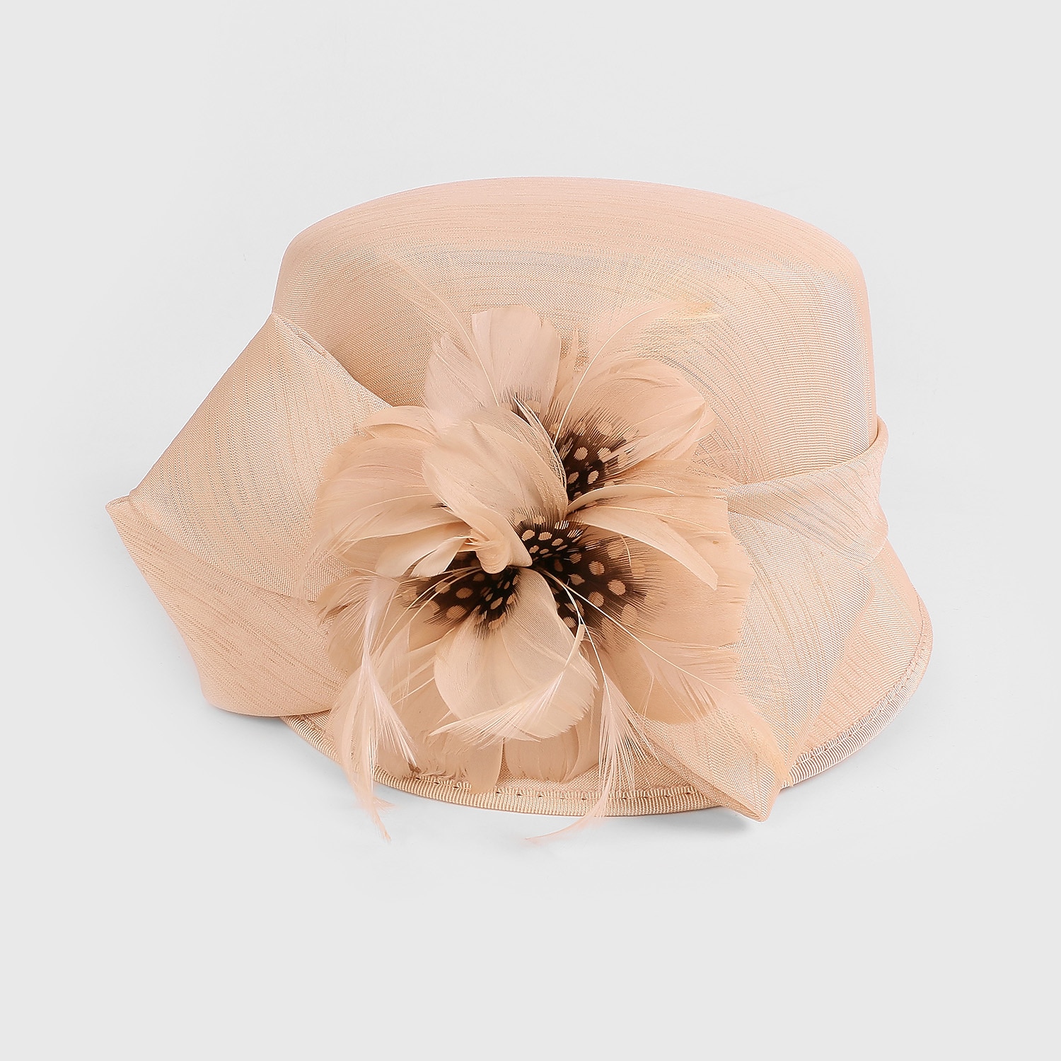 cappelli in fibra bombetta / cappello a cloche tea party corsa di cavalli elegante con copricapo di piume copricapo / occasione speciale del 2025 a $50.99 –P15