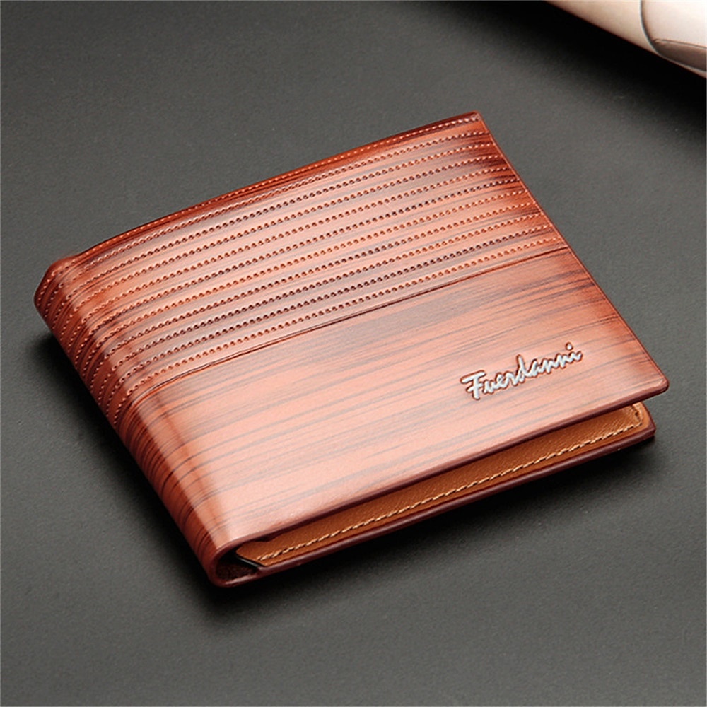 Vintage Men Leather Wallet Short Slim Male Purses Money Credit Card Holders Men Wallet Money Bag T002 2025 - $11.99 –P5