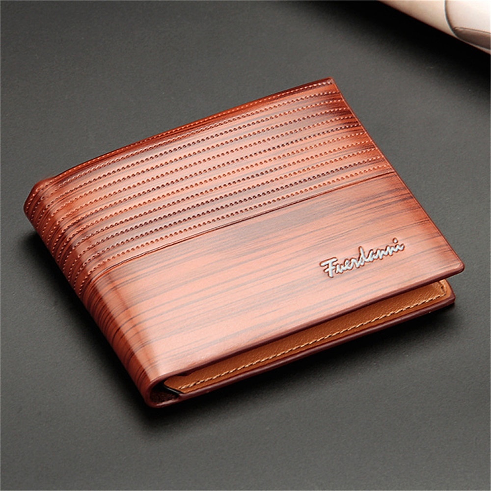 Vintage Men Wallet Leather Luxury Wallet Short Male Slim Purses Wallet  Money Bag Credit Card Holder Male Clutch