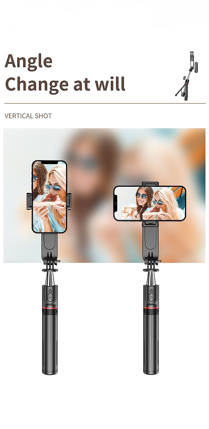Stable Selfie Stick Tripod With Fill Light 44 Inch Extendable Selfie Stick With Wireless Remote And Tripod Stand 360 Rotation For IPhone 14/13/12/11 Pro/XS Max/XS/XR/X/8/7 Samsung And Smartphone 2025 - $33.99 –P12