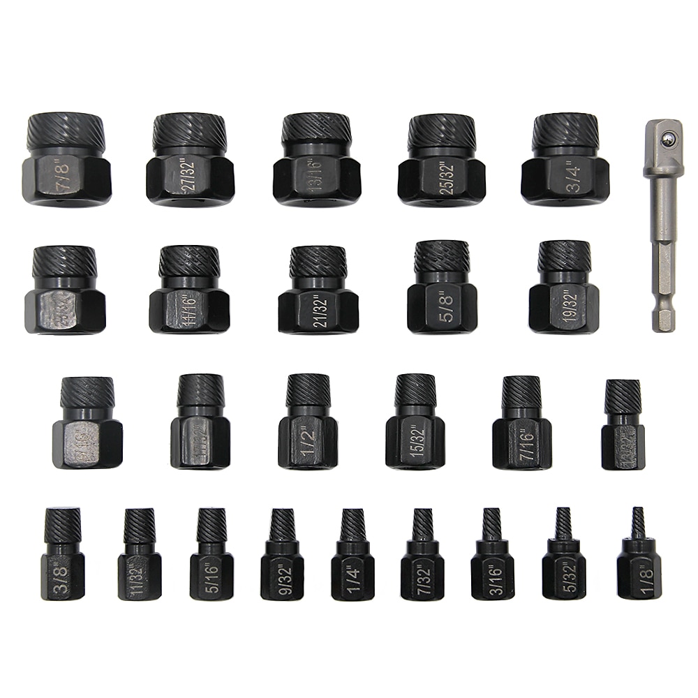 26Pcs British Broken Head Screw Extractor Multi-Spline Screw Slide Thread Broken Screw Removal Tool 2025 - $52.99 –P11