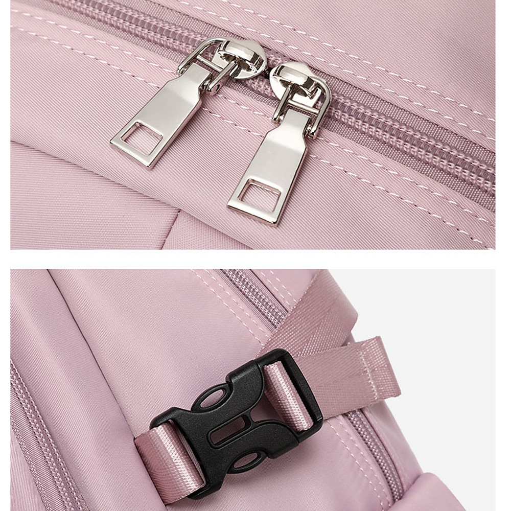 snygg rosa ryggsäck för tonårsflickor - stor kapacitet, back-to school-väska med flera fickor med justerbara remmar och hållbar design 2025 - $46.99 –P6