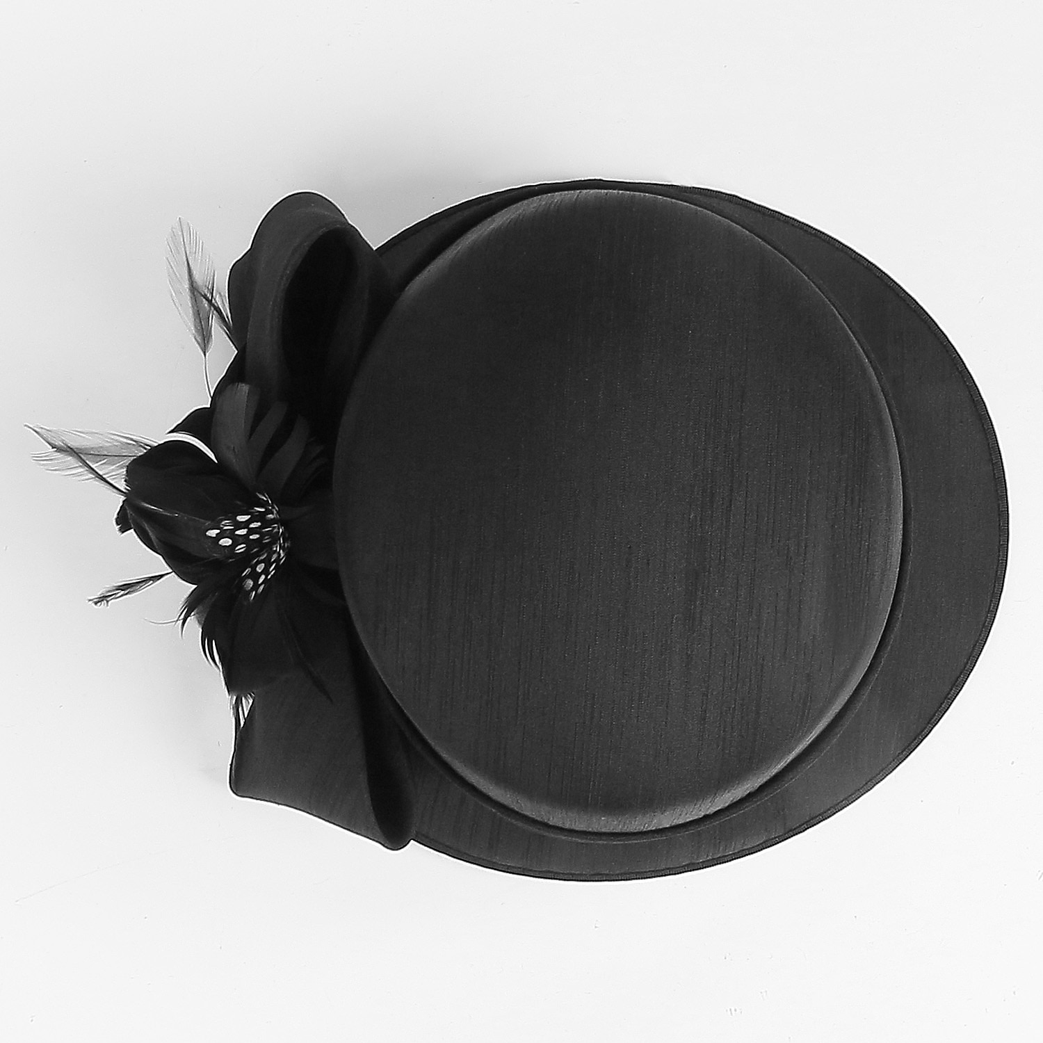 cappelli in fibra bombetta / cappello a cloche tea party corsa di cavalli elegante con copricapo di piume copricapo / occasione speciale del 2025 a $50.99 –P7