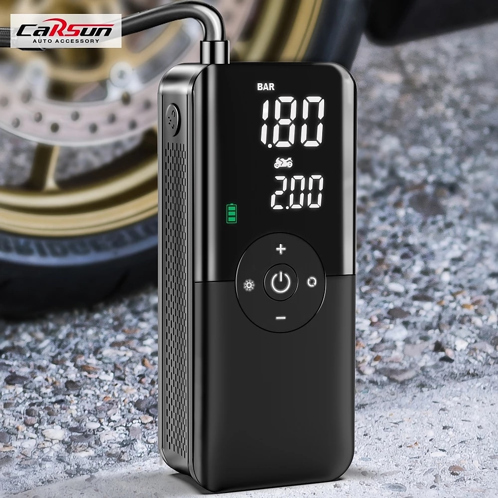 Air Compressor 12V Air Pump For Car Portable Tyre Inflator Electric Motorcycle Pump Air Compressor For Car Motorcycles Bicycles 2025 - $68.99 –P1