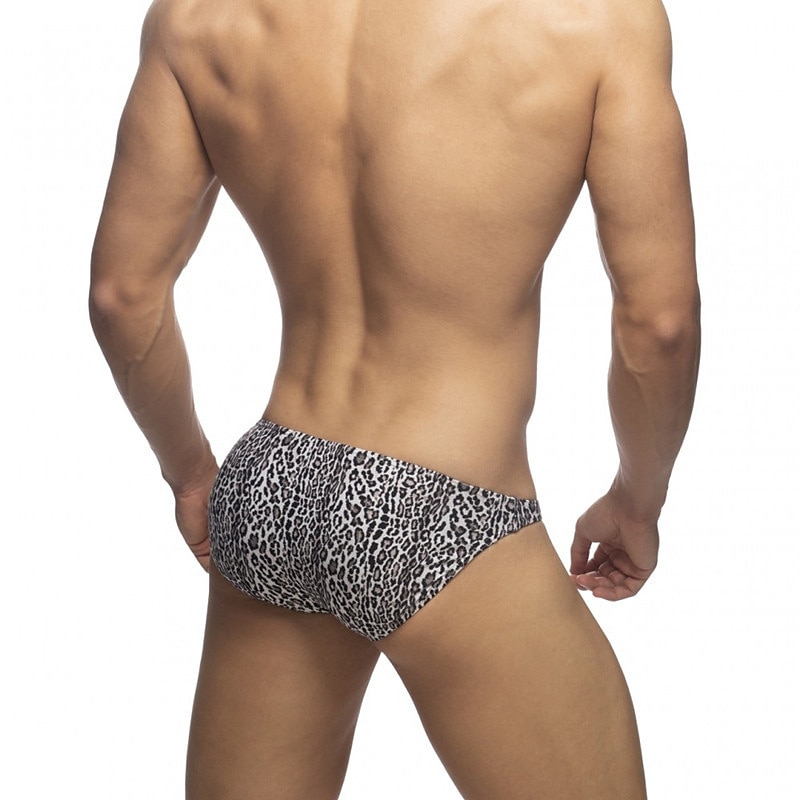 Men's Swimwear Swim Briefs Swim Thong Print Color Block Breathable Soft Daily Wear Weekend Stylish Simple Black White 2025 - $15.49 –P5