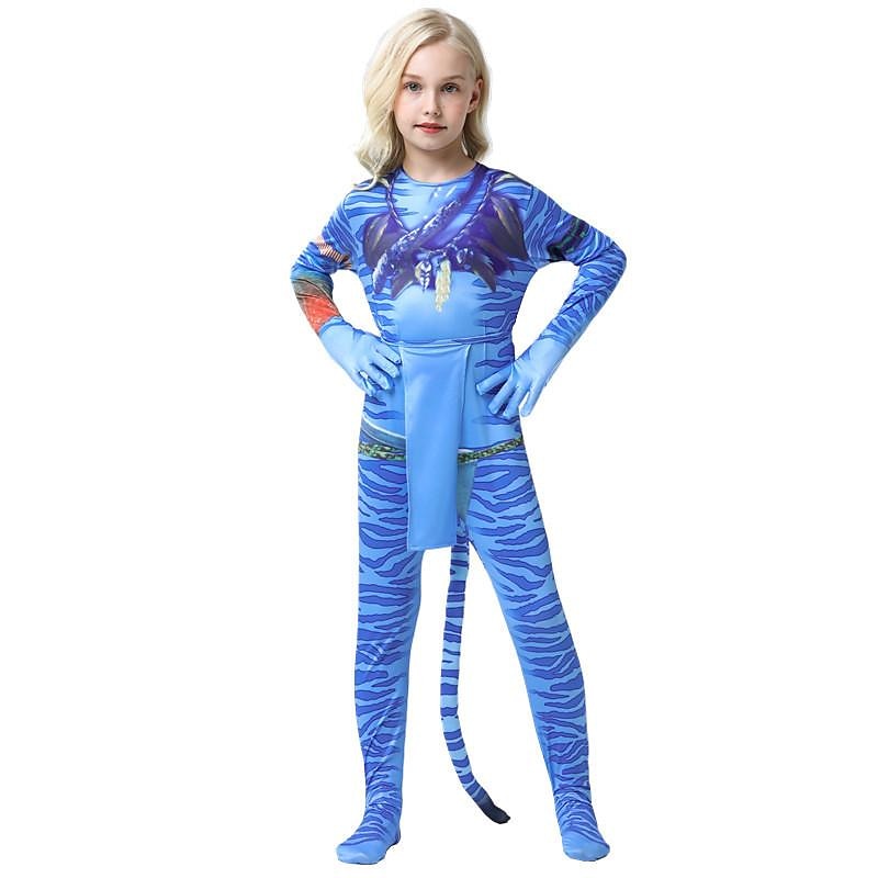 Avatar: The Way of Water Neytiri Jake Sully Zentai-kostymer Cosplay-kostym Film-cosplay for Pojkar Flickor Barn Karnival 2025 - $37.99 –P1