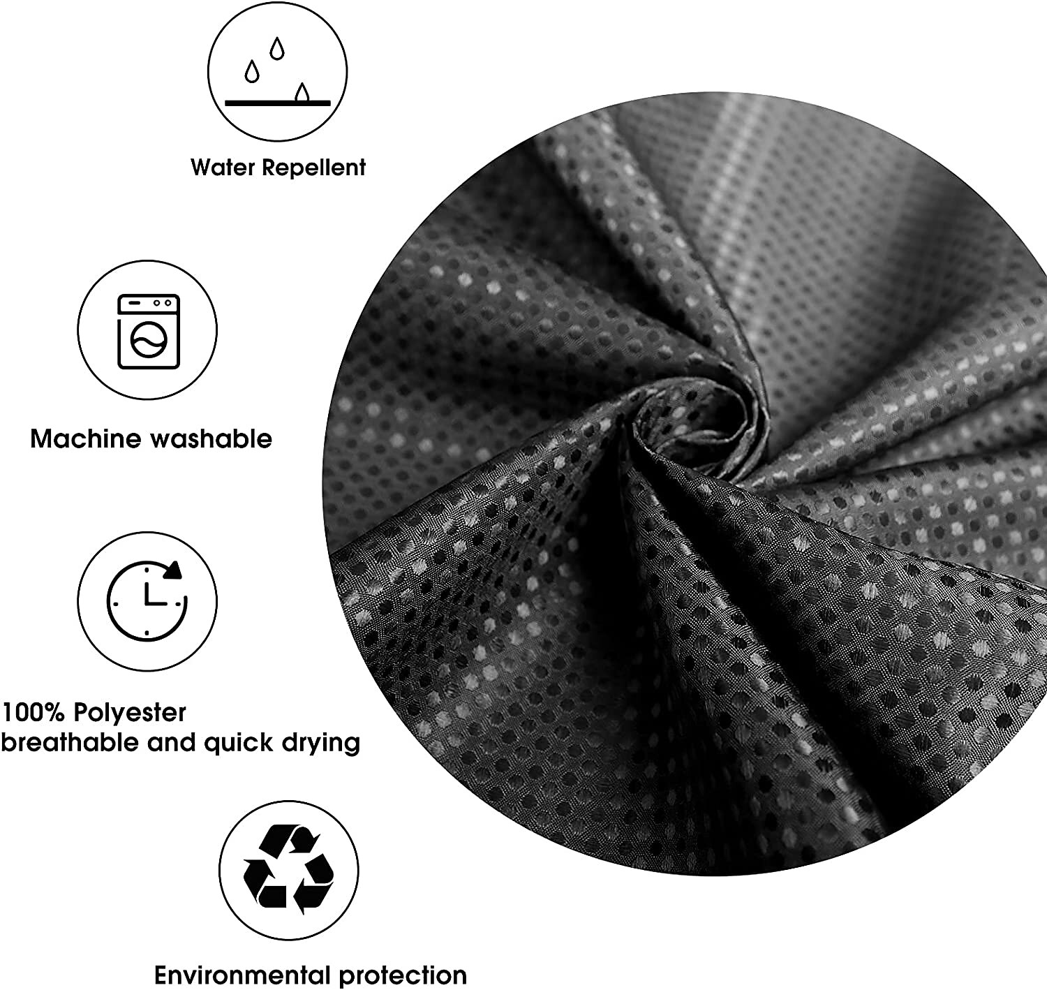 Gradient Waffle Shower Curtain with 12 Hooks 180cm*180cm(70"*70") Textured Fabric Waterproof Bathroom Decor Gradient Modern Shower Curtain Sets 2025 - $25.99 –P20