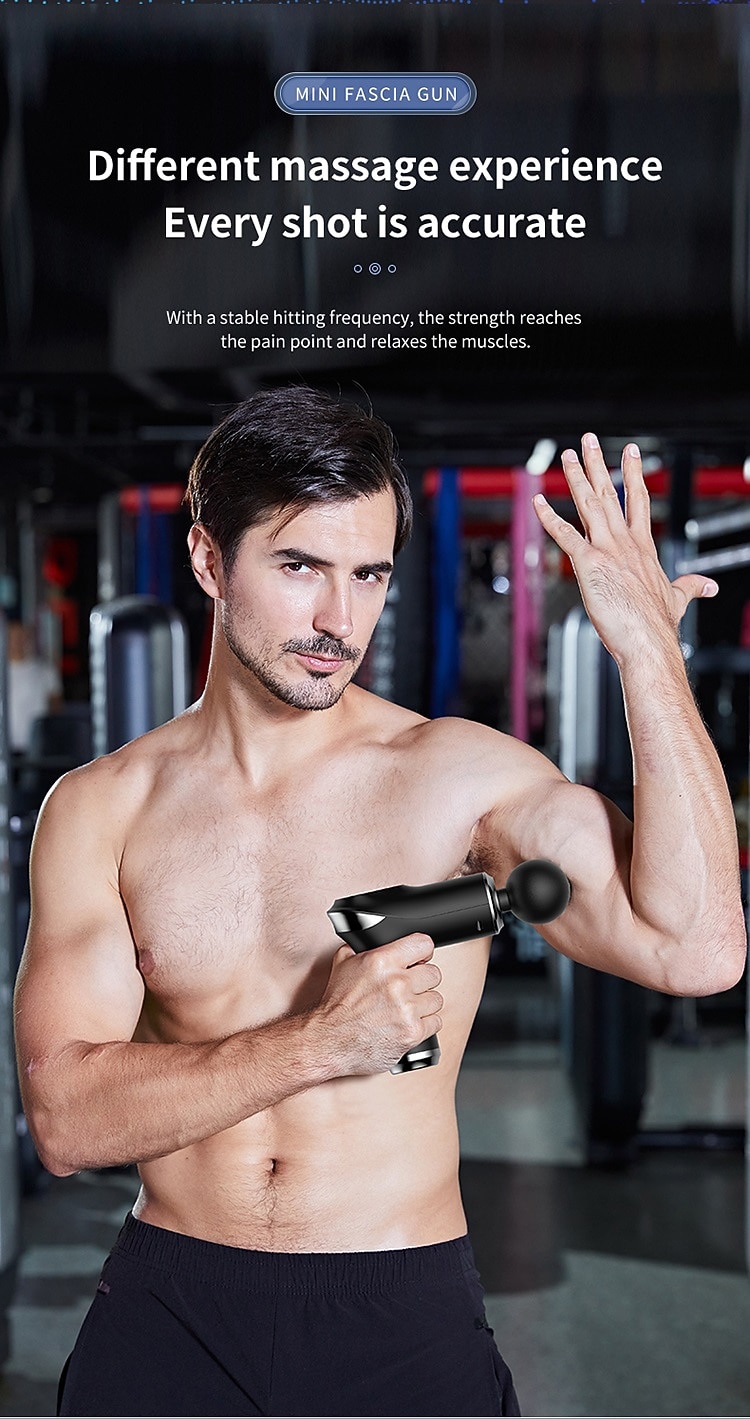 Portable Massage Gun High Frequency Muscle Vibration Massager For The Whole Body Deep Relaxation Muscle Pain Relief Fitness Massager Valentine's Day Gift 2026 - $41.99 –P7