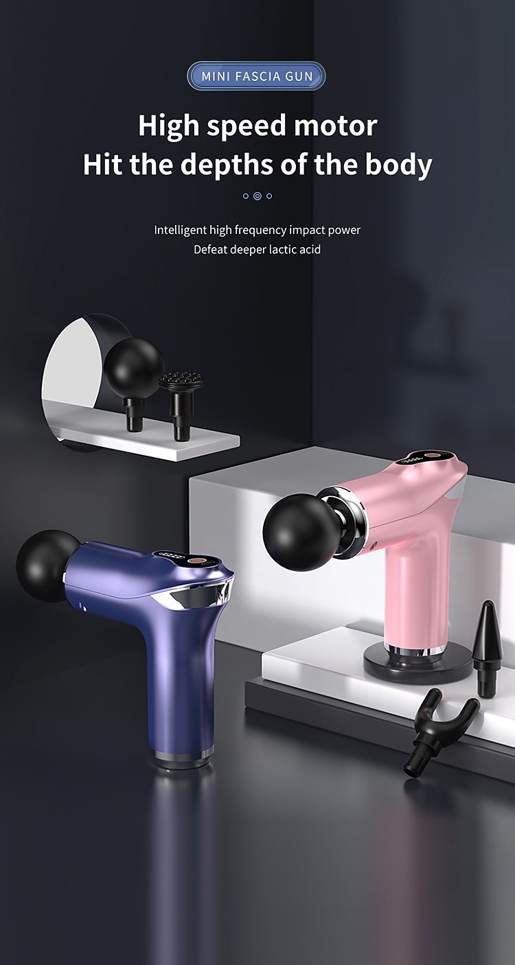 Portable Massage Gun High Frequency Muscle Vibration Massager For The Whole Body Deep Relaxation Muscle Pain Relief Fitness Massager Valentine's Day Gift 2026 - $41.99 –P10