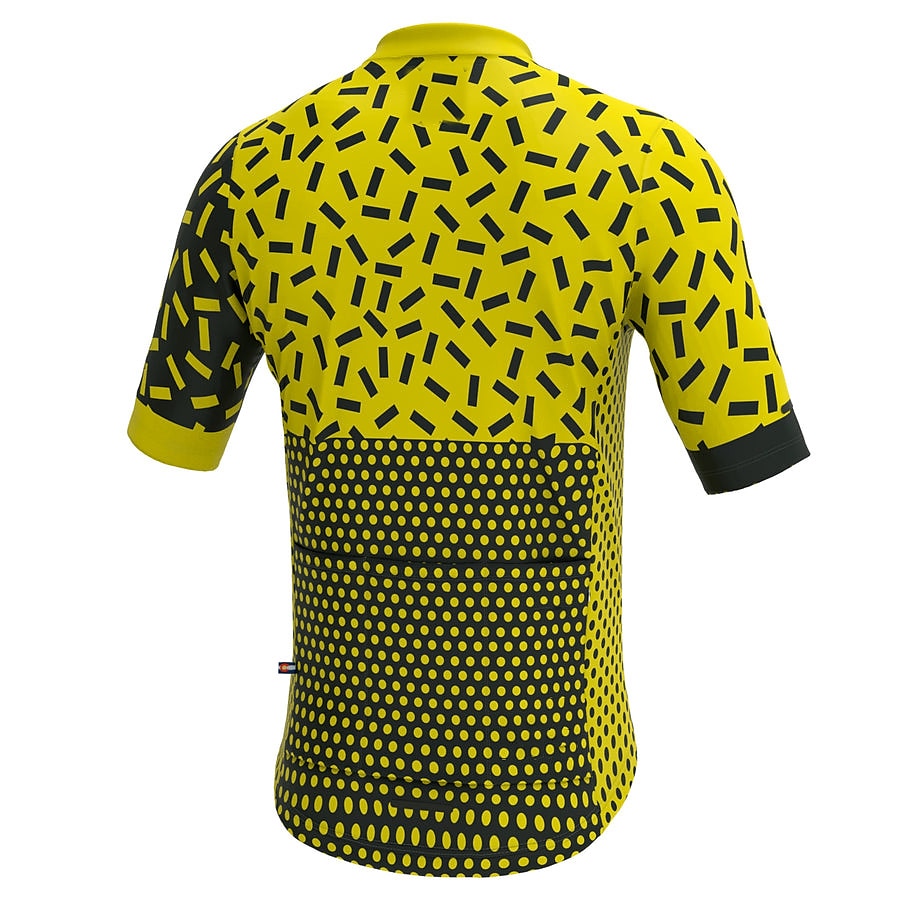 21Grams Homme Maillot Velo Cyclisme Manche Courte Cyclisme Top avec 3 poches arrière VTT Vélo tout terrain Vélo Route Respirable Evacuation de l'humidité Séchage rapide Bandes Réfléchissantes Jaune de 2025 ? $28.99 –P13
