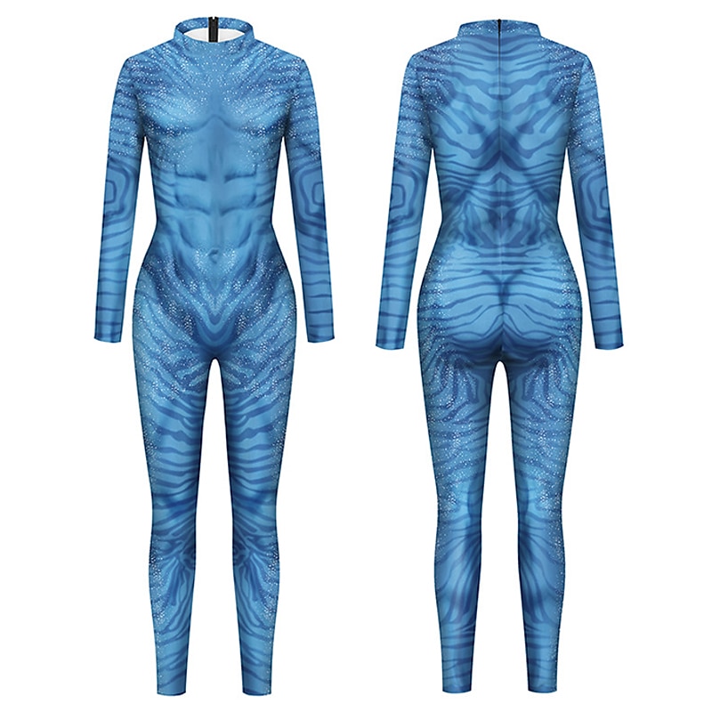 párok zentai öltöny macska ruha bőr ruha avatar 2 a víz útja neytiri jake sully felnőttek cosplay jelmezek halloween férfi női szörny halloween karnevál 2025 - $30.99 –P7