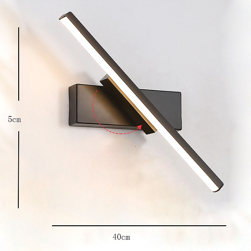 led fali lámpák nordic modern minimalista fali lámpa kreatív lépcsőház éjjeli lámpa 330°-ban forgatható nappali fali lámpa meleg fehér/fehér 110-240v 2025 - $66.99 –P7