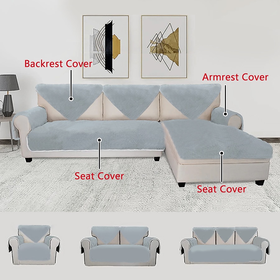 Sofa Mat Cover Couch Slipcover Sofa Seat Pad Sectional Cover for Armchair  Loveseat 4 or 3 seater L shape Faux Leather for Kids,Pet,Cats(Not Sold By A  Set) 2024 - $17.99