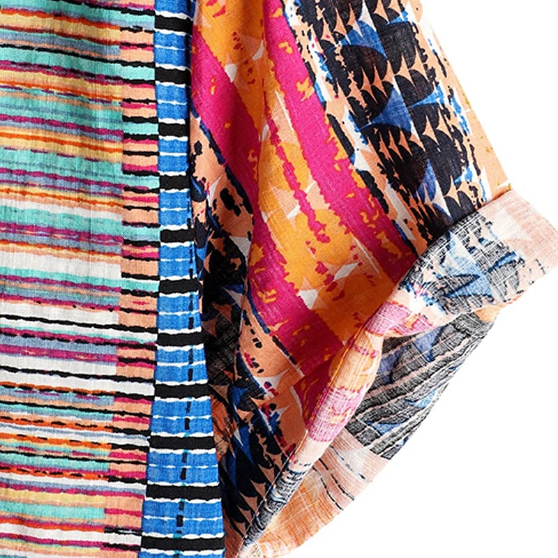 Per uomo Tribale Vintage ▾ Etnico Camicia Camicia con bottoni Manica corta Tropicale Di tendenza Hawaiano Informale Per eventi Spiaggia Estate Primavera Collo ripiegabile Stampa Bottone giù Blu del 2025 a GBP £19 –P4