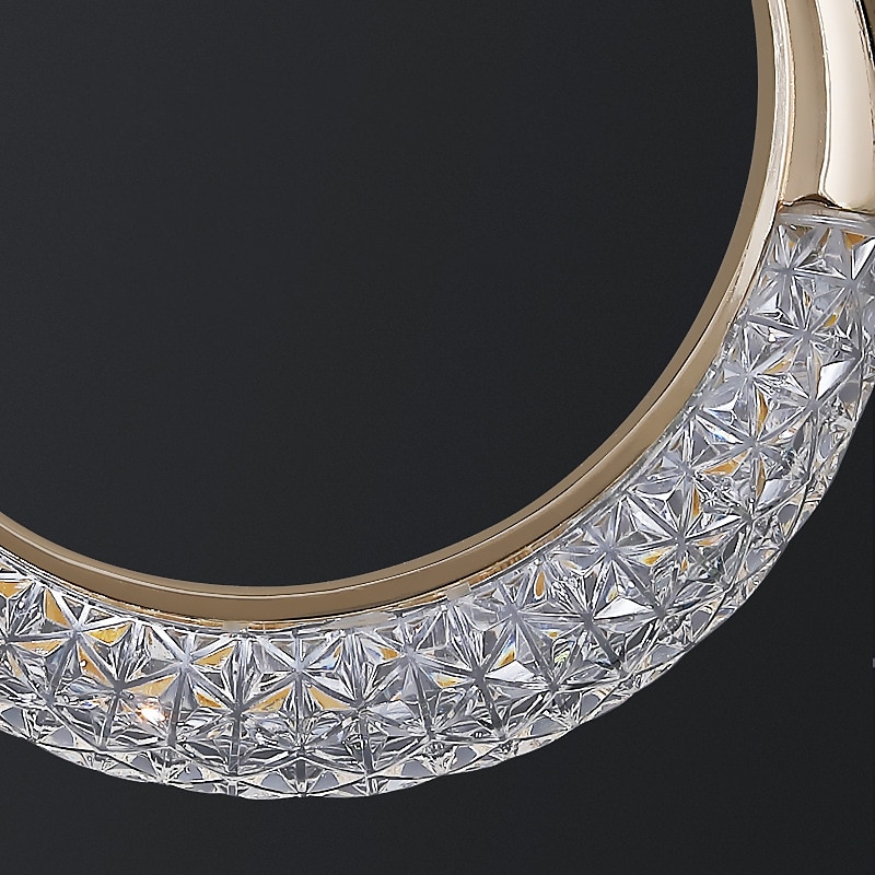 LED Pendant Lighting Ring Circle Design Pendant Light Fixture 1- Light Hanging Fixture for Bedroom ,Adjustable Length Indoor Lighting for Dinning Room Kitchen 2025 - $101.99 –P8