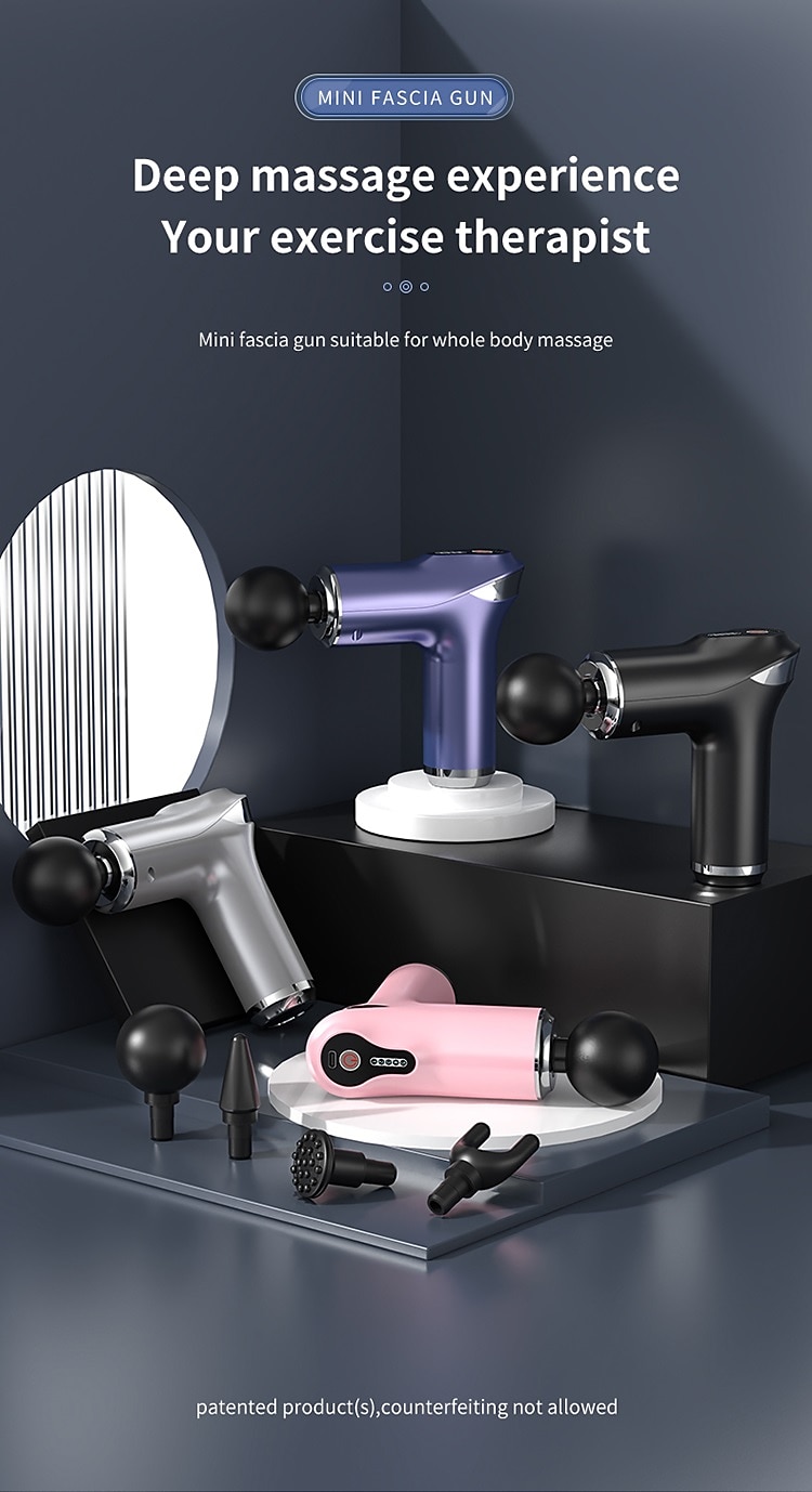 Portable Massage Gun High Frequency Muscle Vibration Massager For The Whole Body Deep Relaxation Muscle Pain Relief Fitness Massager Valentine's Day Gift 2026 - $41.99 –P1