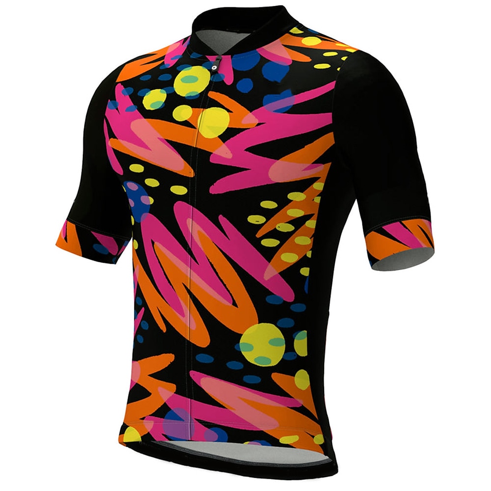 21Grams Homme Maillot Velo Cyclisme Manche Courte Cyclisme Top avec 3 poches arrière VTT Vélo tout terrain Vélo Route Respirable Evacuation de l'humidité Séchage rapide Bandes Réfléchissantes Jaune de 2025 ? $28.99 –P16