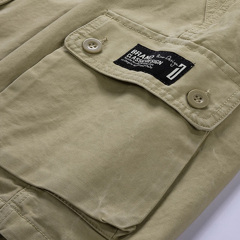 Herren Cargo Shorts Kurze Hosen Shorts Kurze Hosen Multi Pocket Gerade geschnitten Bedruckt Einfarbig Komfort tragbar Knielänge Outdoor Täglich Sport Stilvoll Schwarz Blau 2026 - $26.99 –P16