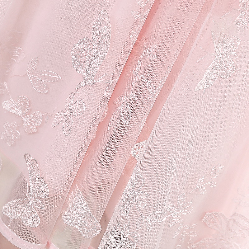 Princesa Até os Joelhos Vestido para Meninas das Flores Festa de Casamento Meninas Lindo Vestido de Baile Renda com Renda Estilo Praia Ajuste 3-16 anos de 2025 por $52.99 –P5