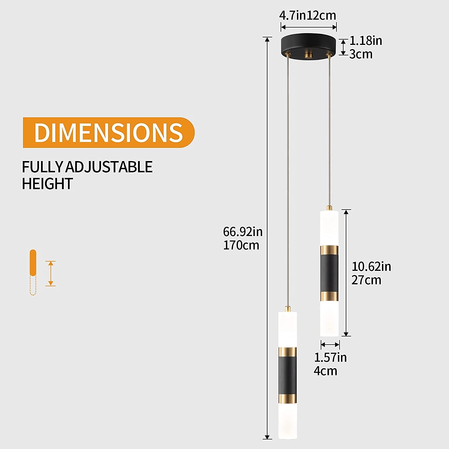 led hanglampen 2-lichts modern keukeneiland dimbaar led modern zwart goud mini hanglamp, slaapkamer nachtkastje zwart kleine hanglamp 2026 - $142.99 –P5