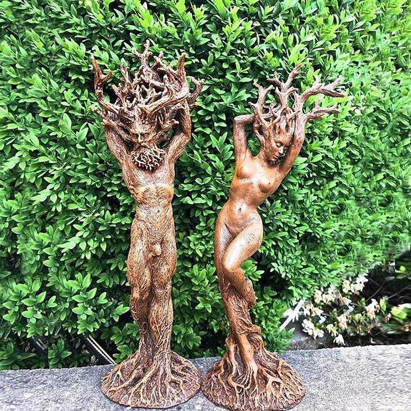 Resin Dryade Statue Figures, Dryade Ornament, Goddess Statue, God or Goddess of the Tree Statue, Craft Statue Model Sculptures Home Decor Sculpture Gift, Garden Craft Garden Park Decoration 2025 - $10.49 –P1