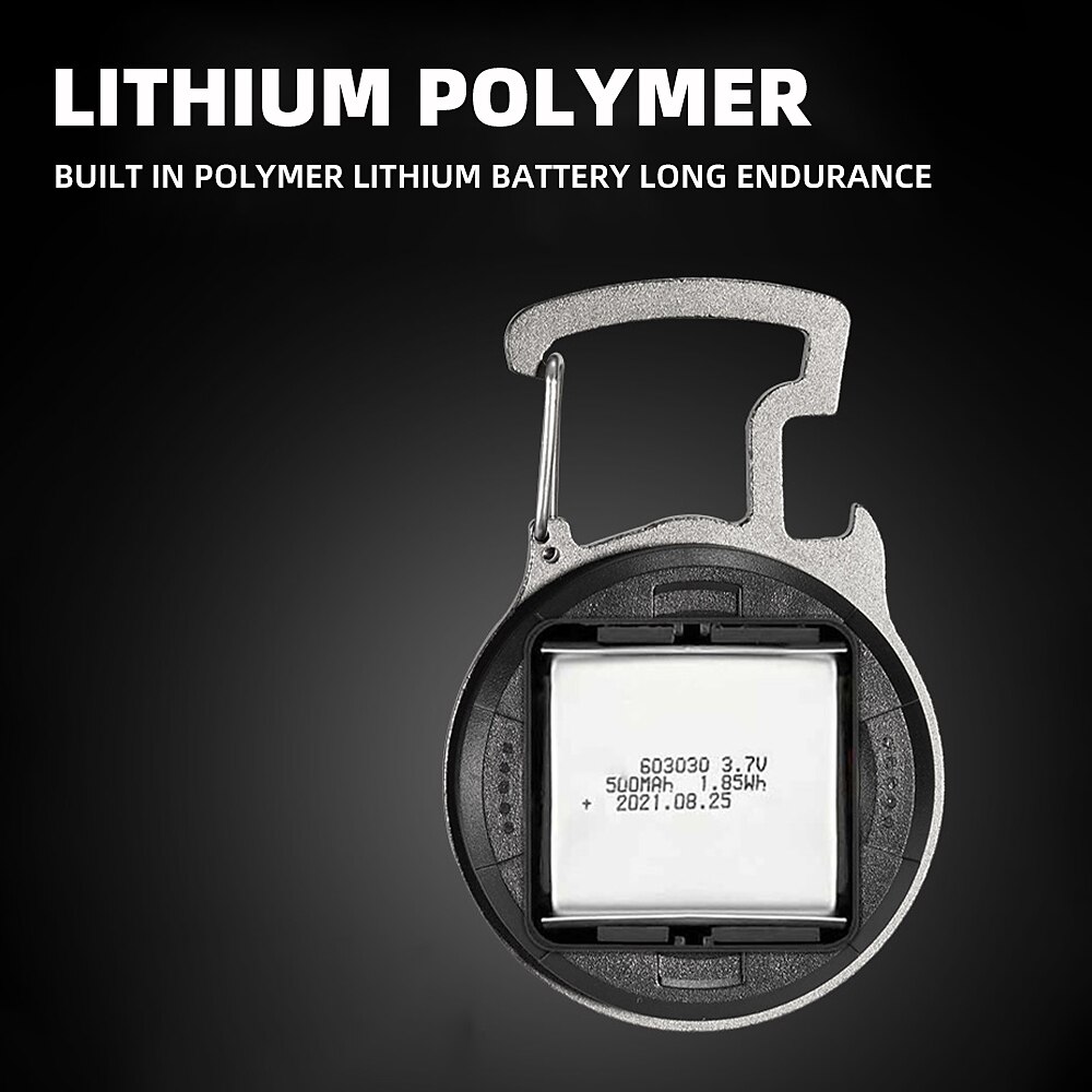 Mini Flashlight Camping Light Lantern Super Bright COB Keychain Work Light Floodlight with Strong Magnet and Clip Waterproof 2025 - $13.49 –P11