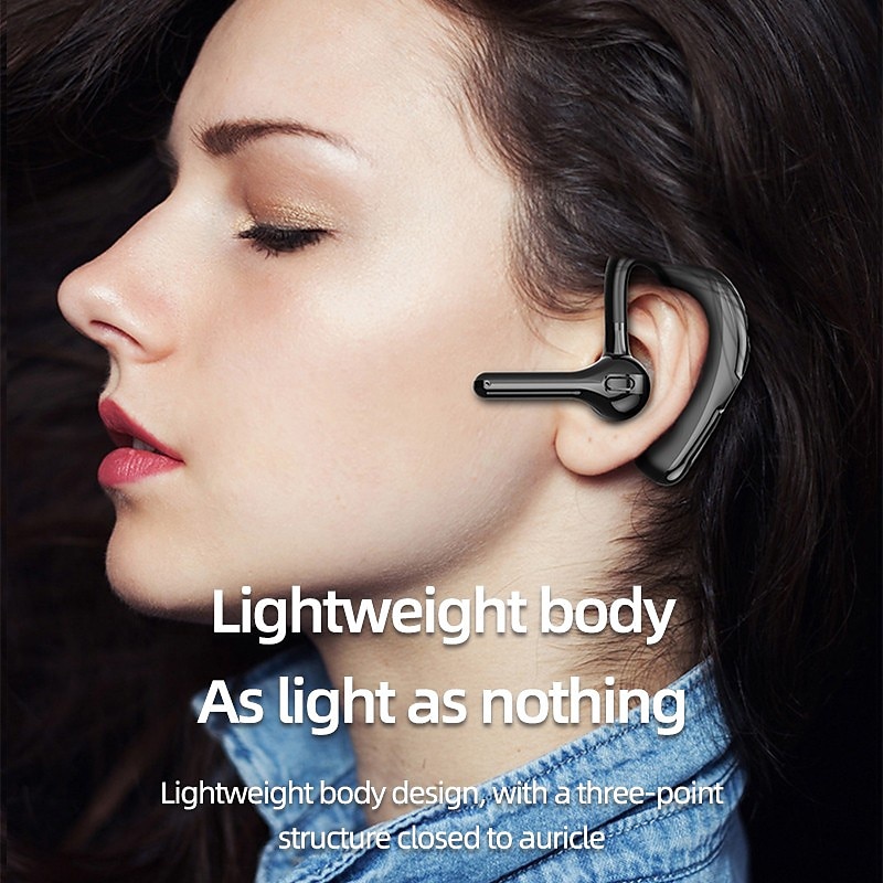 Hands Free Telephone Driving Headset Ear Hook Bluetooth 5.2 Waterproof Sports Built-in Mic for Apple Samsung Huawei Xiaomi MI Fitness Camping Hiking Running Phone Office Business Valentine's Day Gift 2026 - $19.99 –P15