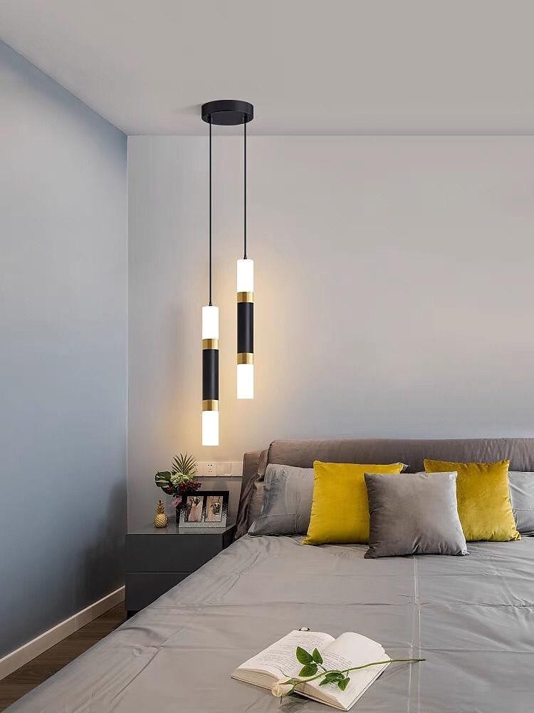 led hanglampen 2-lichts modern keukeneiland dimbaar led modern zwart goud mini hanglamp, slaapkamer nachtkastje zwart kleine hanglamp 2026 - $142.99 –P7