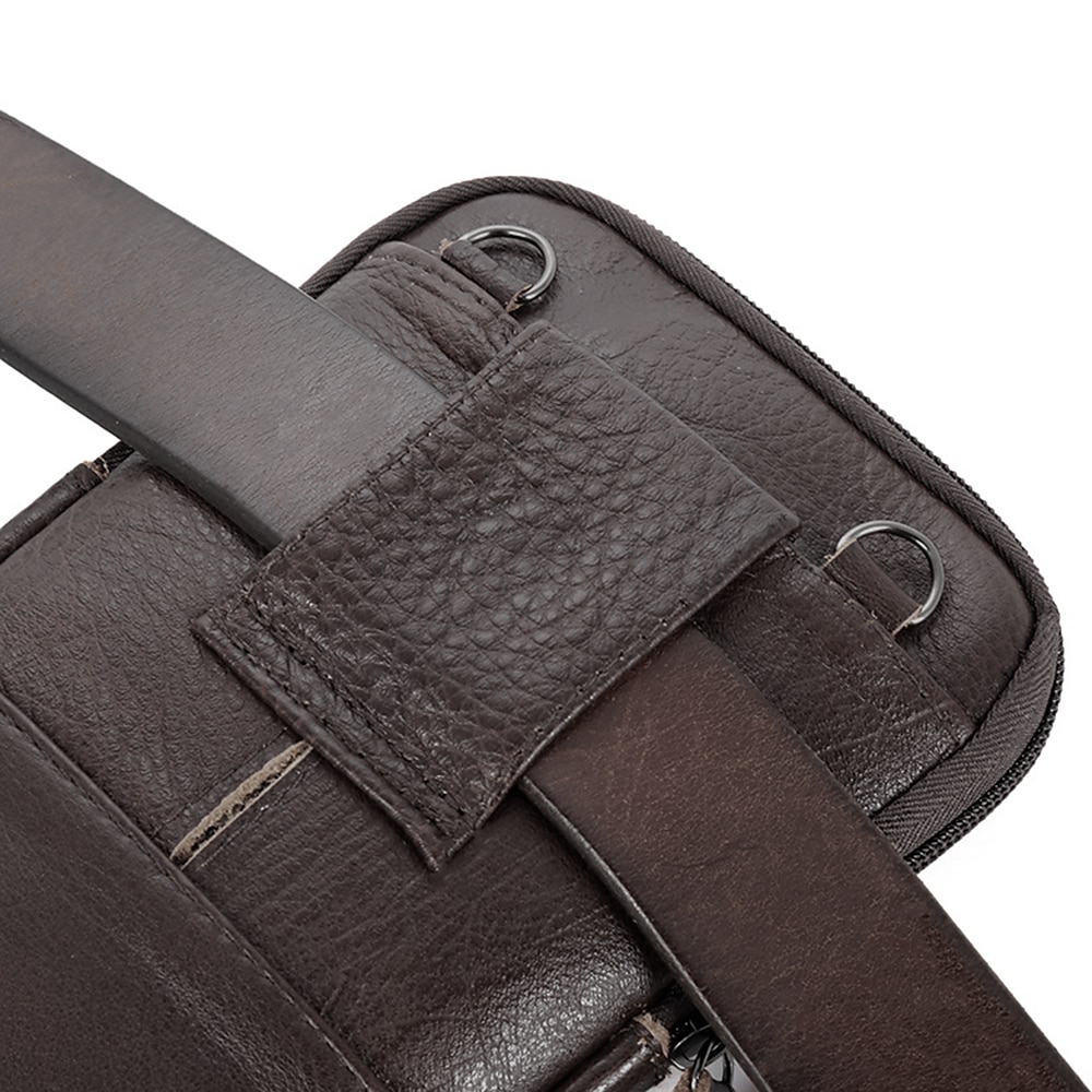bolsa transversal de couro masculina – bolsa de ombro vintage com vários bolsos para viagens e uso diário de 2026 por $14.99 –P2