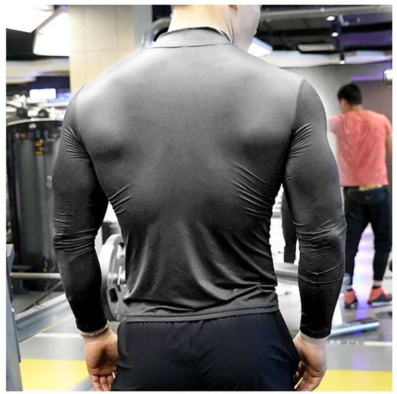 Men's Compression Shirt Running Shirt Long Sleeve Base Layer Athletic  Winter Spandex Breathable Moisture Wicking Soft Fitness Gym Workout Running  Sportswear Act… in 2023