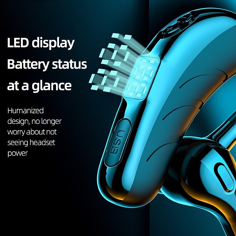 Hands Free Telephone Driving Headset Ear Hook Bluetooth 5.2 Waterproof Sports Built-in Mic for Apple Samsung Huawei Xiaomi MI Fitness Camping Hiking Running Phone Office Business Valentine's Day Gift 2026 - $19.99 –P5