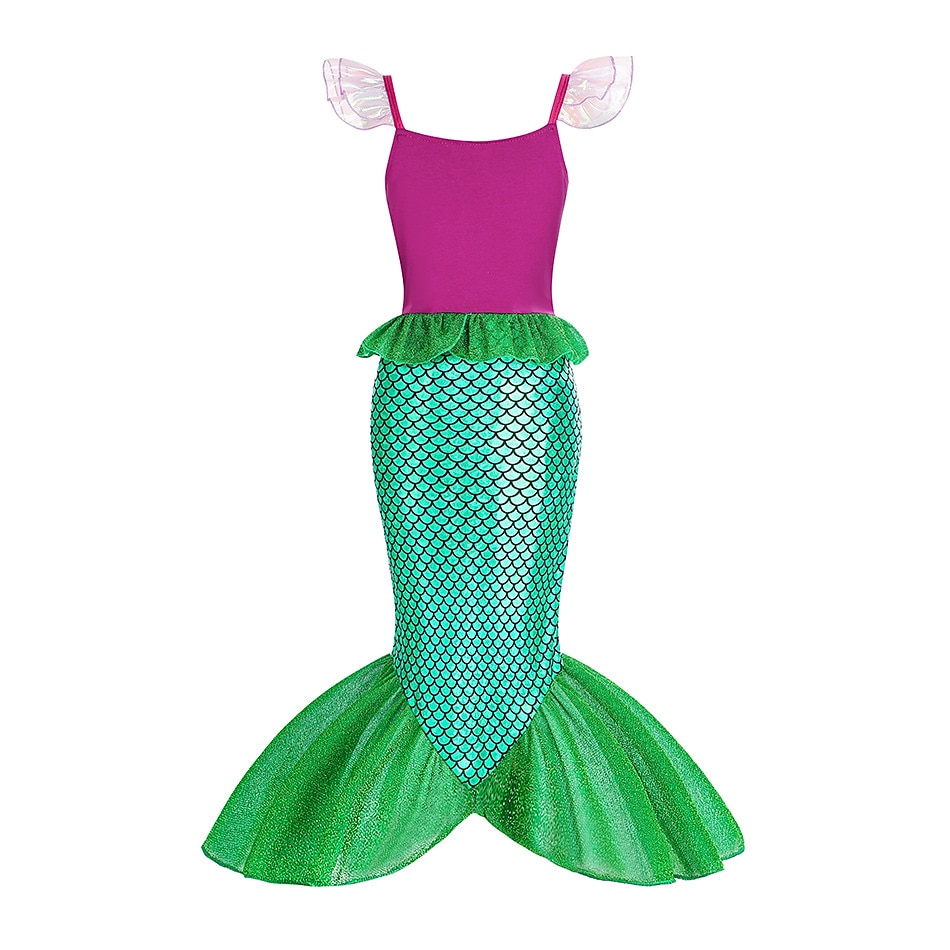 Malá mořská víla Malá mořská víla Aqua Princess Šaty Téma Party Kostým cosplay Filmové kostýmy for Dívčí Dětské Karneval Plesová maškaráda 2025 - $22.99 –P3