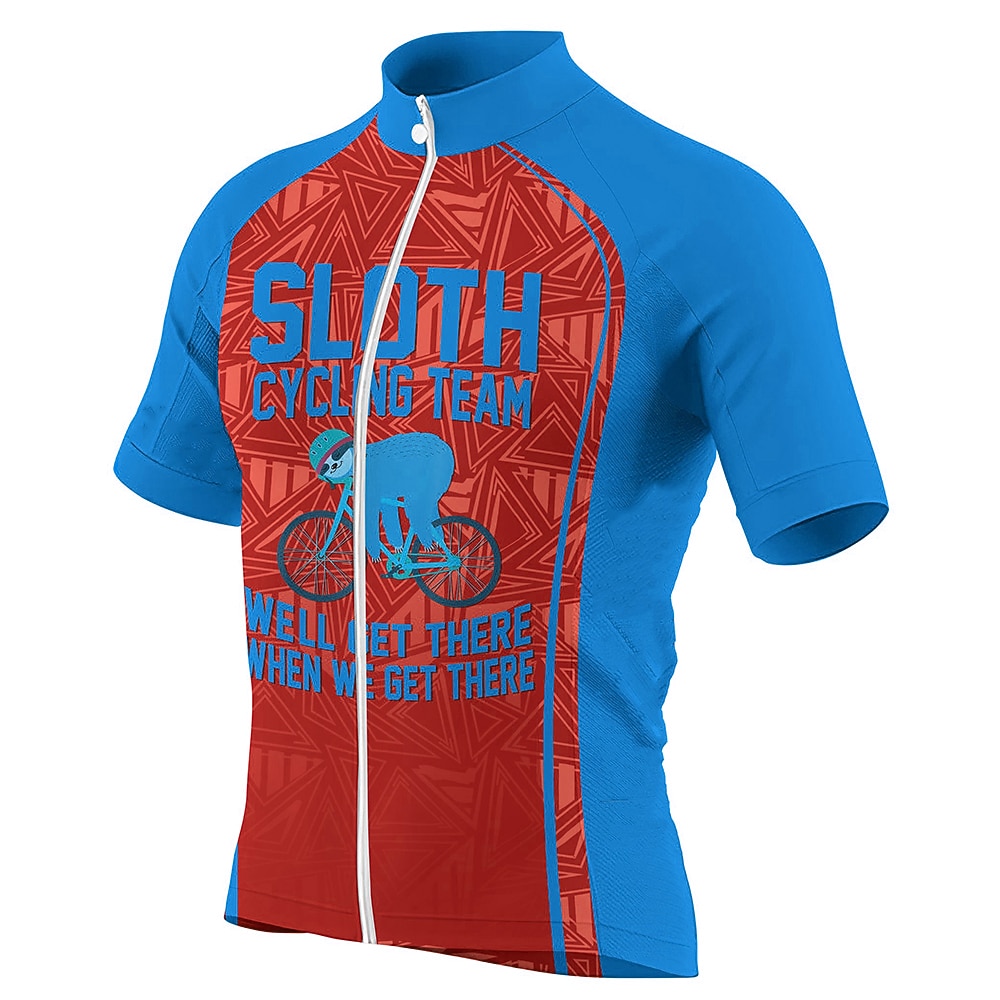 Hombre Maillot de Ciclismo Gracioso Perezoso Manga Corta Bicicleta Maillot Camiseta con 3 bolsillos traseros MTB Bicicleta Montaña Ciclismo Carretera Secado rápido Bandas Reflectantes Bolsillo 2026 - $30.99 –P5