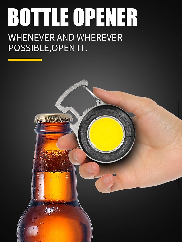 Mini Flashlight Camping Light Lantern Super Bright COB Keychain Work Light Floodlight with Strong Magnet and Clip Waterproof 2025 - $13.49 –P13