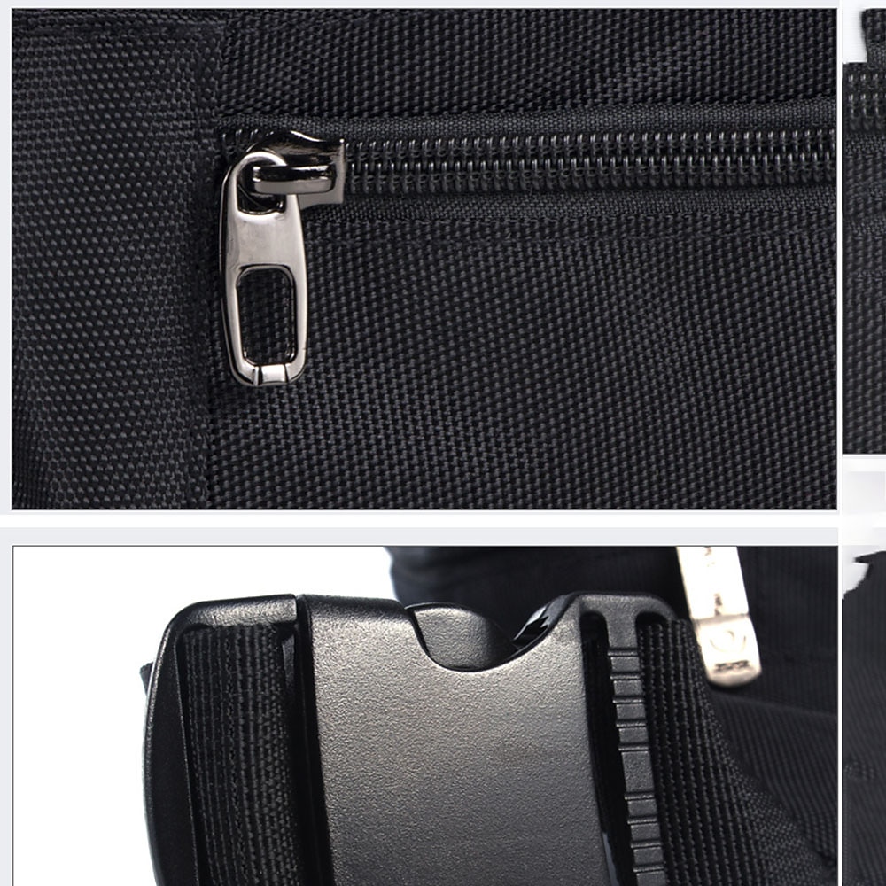 pánská crossbody kabelka fanny pack náprsní taška na opasek taška oxford látková venkovní denní zip obyčejná černá armáda zelená červená 2025 - $34.99 –P8