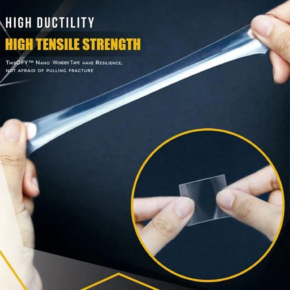 Monster Tape Waterproof Wall Stickers Reusable Heat Resistant Bathroom Home Decoration Tapes Transparent Double Sided Nano Tape 3*200cm 2025 - $4.99 –P6